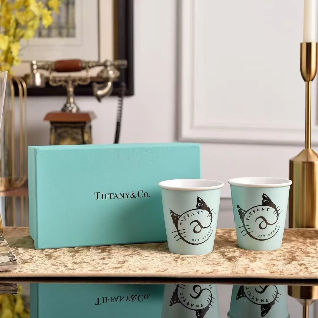 TIFFANY & Co. Ceramic Couple Mug Bone China, Tiffany small mug set - Tiffany Mug | Buy Online in UAE